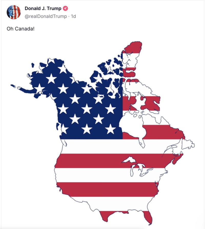 Donald Trump sobre la anexión de Canadá